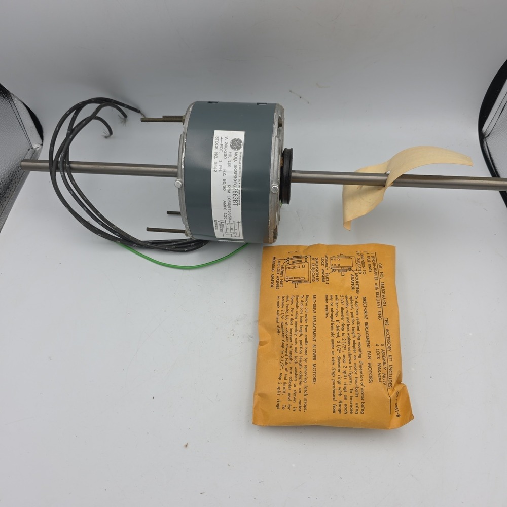 GENERAL ELECTRIC 3542 OVERLOAD PROTECTION 5KSP39FG2663BT 1050RPM 3 SPEED New
